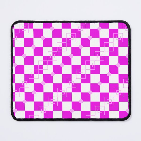 Item preview, Pink Checkered Pattern with Dots – Cute Geometric Background Design designed and sold by katerin17.
