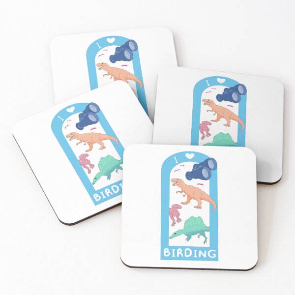 Item preview, I <3 birding dinosaurs designed and sold by stressed student's t-test.