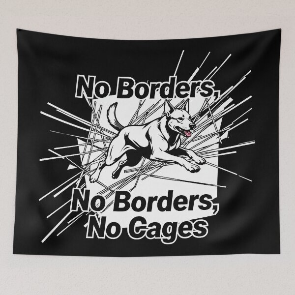 Item preview, No Borders No Cage designed and sold by Uglyandcute.