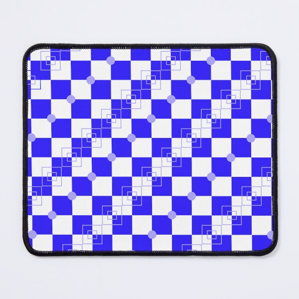 Item preview, Blue Checkered Geometric Pattern – Modern Abstract Background designed and sold by katerin17.