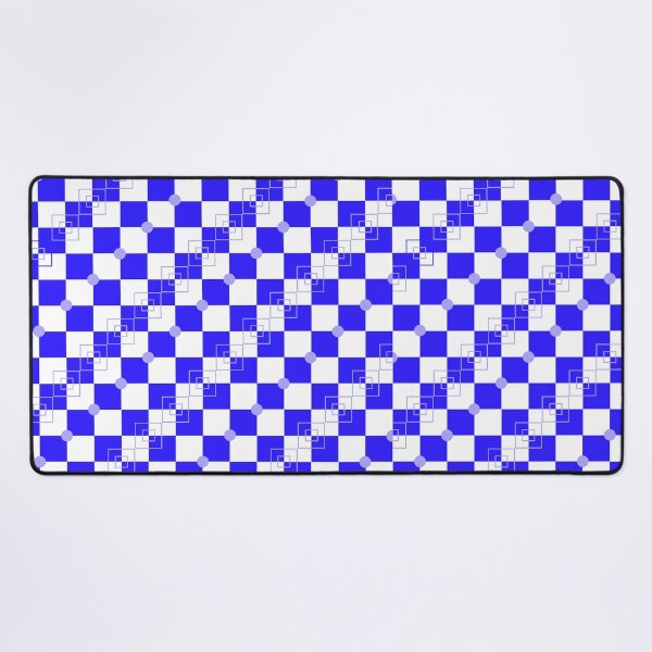 Item preview, Blue Checkered Geometric Pattern – Modern Abstract Background designed and sold by katerin17.