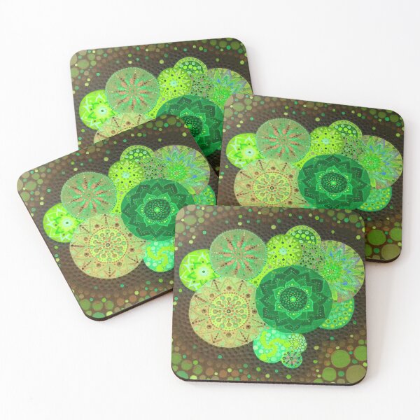 Item preview, Green glow mandalas designed and sold by JWRocks.