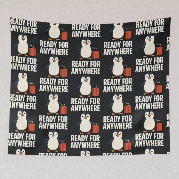 Item preview, Ready For Anywhere – Penguin Travel Mood designed and sold by Taans-Creation.