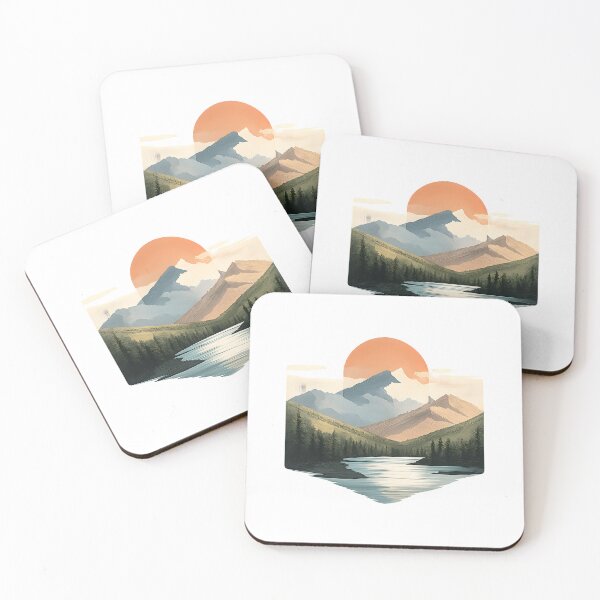 Item preview, Retro Mountain Landscape designed and sold by AlignStudio.
