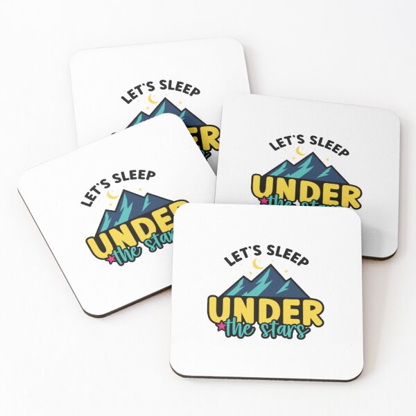 Item preview, Let's Sleep Under The Stars Adventure Mountain Camping Quote designed and sold by HBDStudio.