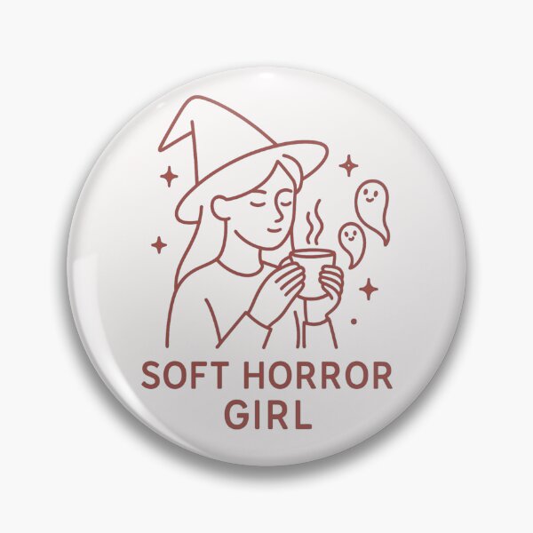 Item preview, Soft Horror Girl – Cozy Witch Aesthetic Line Art designed and sold by SidTastic .