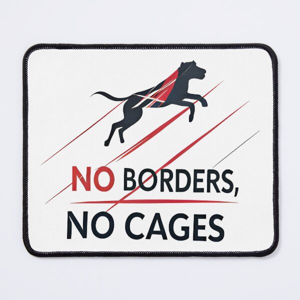 Item preview, No Borders No Cage Dog designed and sold by Uglyandcute.