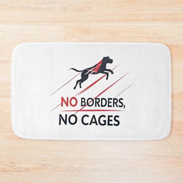 Item preview, No Borders No Cage Dog designed and sold by Uglyandcute.