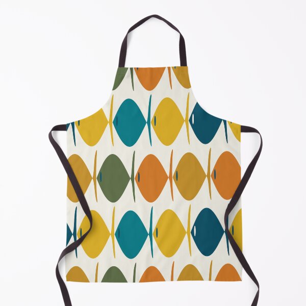 Item preview, Retro Fish Mid Century Modern Multicolor Abstract Pattern designed and sold by kierkegaard.