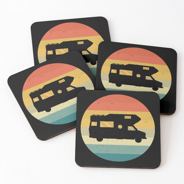 Item preview, Vintage RV Camper Retro Motorhome Art designed and sold by GetGoodFit.