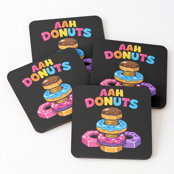Item preview, Funny Donut Nut And Bolt Mechanic Pun designed and sold by FreshVibe Prints.