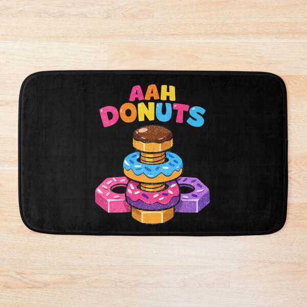 Item preview, Funny Donut Nut And Bolt Mechanic Pun designed and sold by FreshVibe Prints.