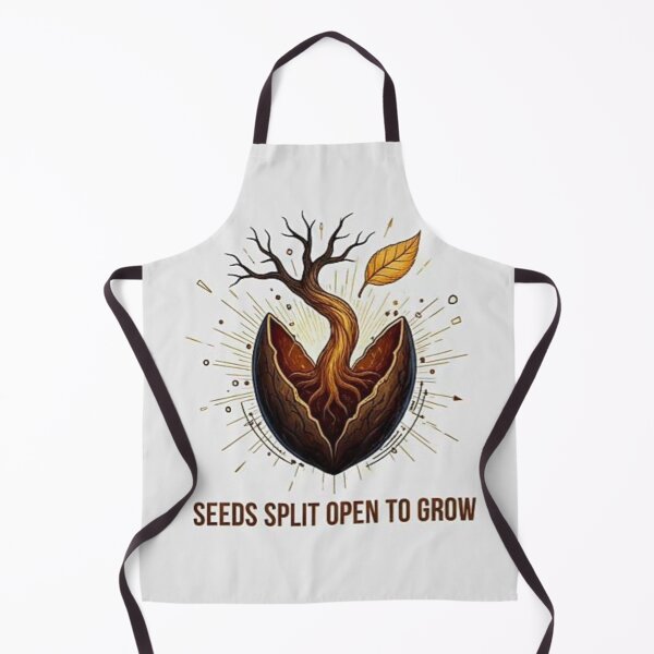 Item preview, Seeds Split Open to Grow – Symbolic Growth & Healing Motivation Illustration designed and sold by SV-Creation.