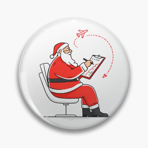 Item preview, Santa Planning the Perfect Route designed and sold by NatureStyle555.