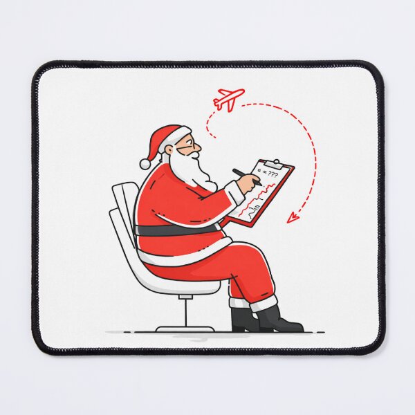 Item preview, Santa Planning the Perfect Route designed and sold by NatureStyle555.