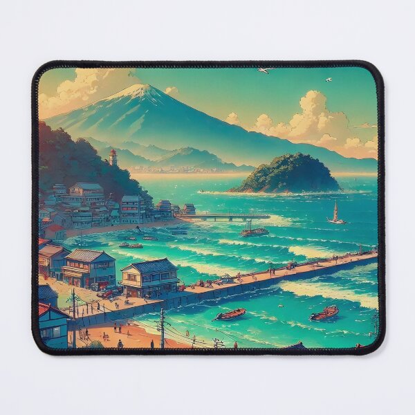 Item preview, Serene Shores of Fuji designed and sold by ZenGrooves.