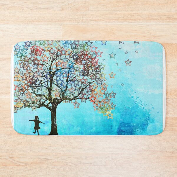 Item preview, Star Dancing Colorful Tree Art designed and sold by Sharon Cummings Art.