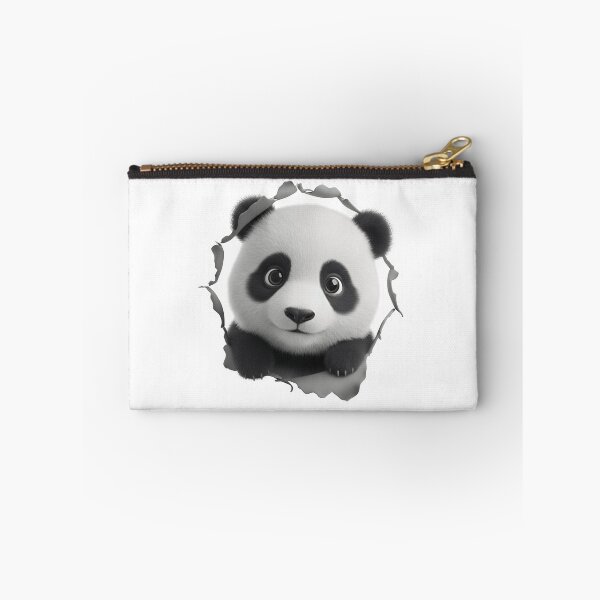 Item preview, Adorable 3D Fluffy Panda Bear Illustration designed and sold by printverse.world.