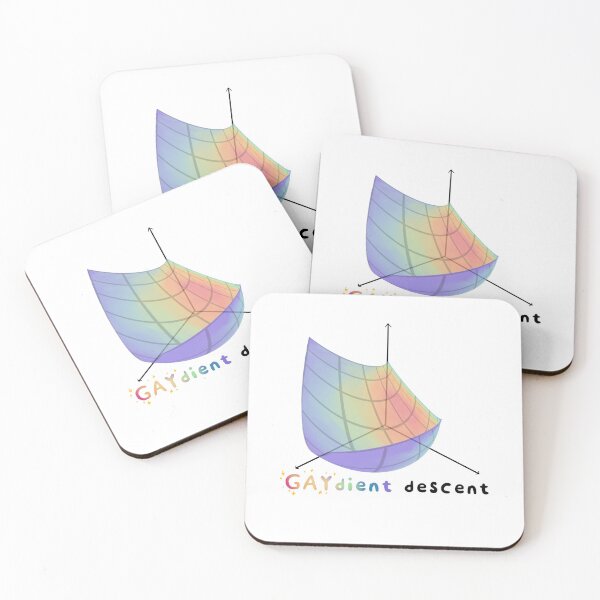 Item preview, Gay-dient descent  designed and sold by stressed student's t-test.