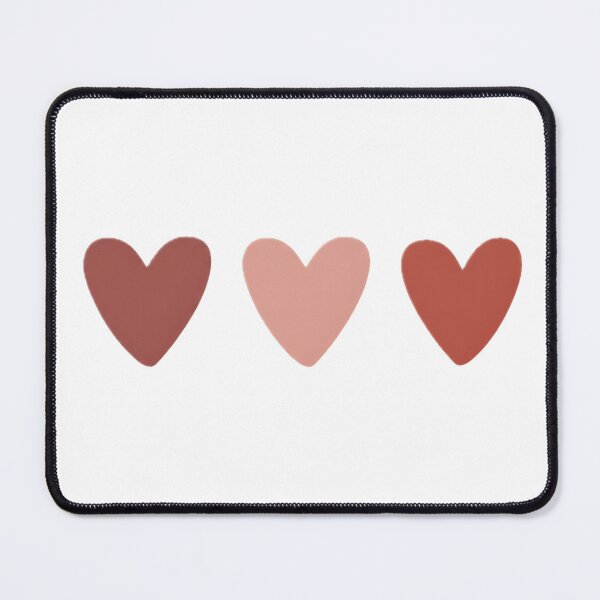 Item preview, Three simple hand drawn hearts in varying shades of pink and red designed and sold by homydesign.