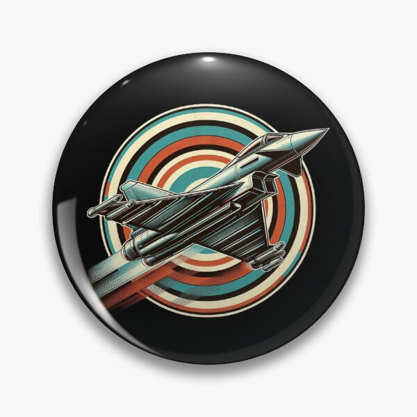 Item preview, Typhoon Jet Retro Art – Bold Fighter Jet Design for Aviation Lovers designed and sold by Zoo-Moo.