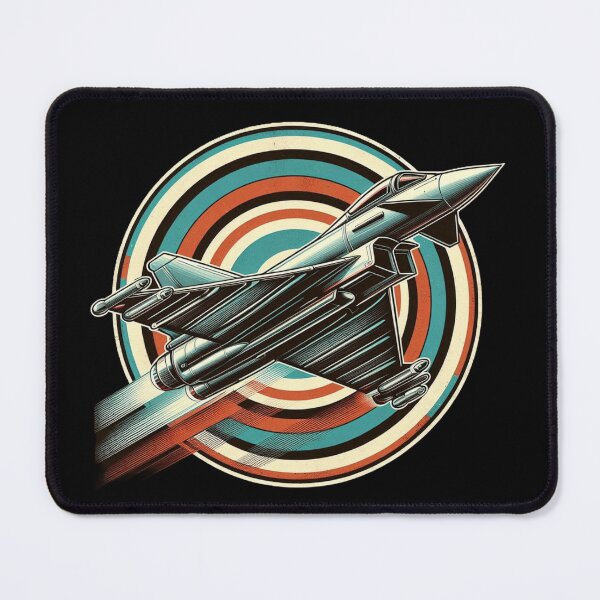 Item preview, Typhoon Jet Retro Art – Bold Fighter Jet Design for Aviation Lovers designed and sold by Zoo-Moo.