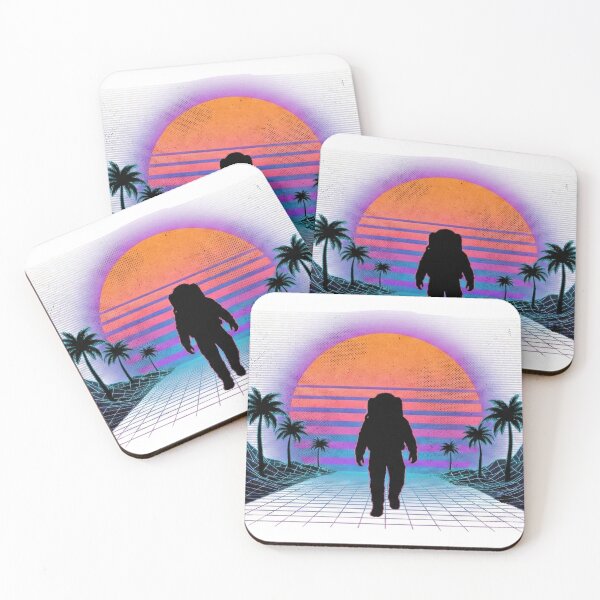 Item preview, Retro Synthwave Astronaut - 80s Vaporwave Sunset Aesthetics designed and sold by vismark.