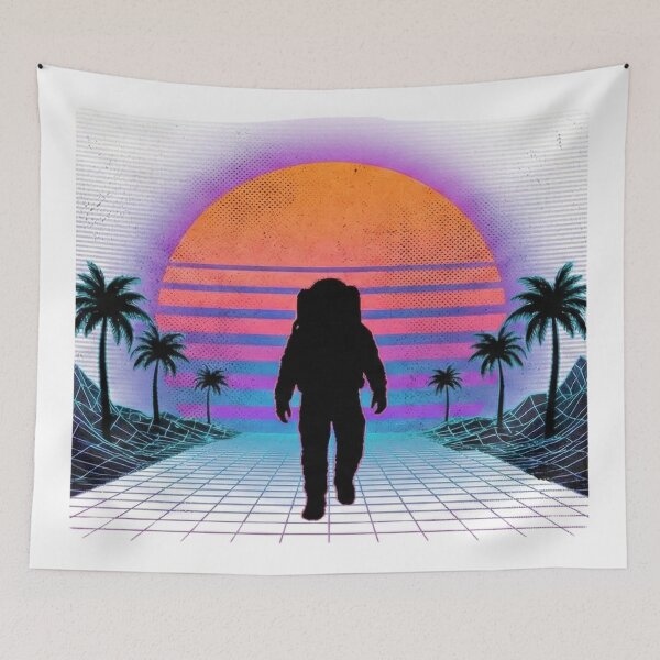 Item preview, Retro Synthwave Astronaut - 80s Vaporwave Sunset Aesthetics designed and sold by vismark.