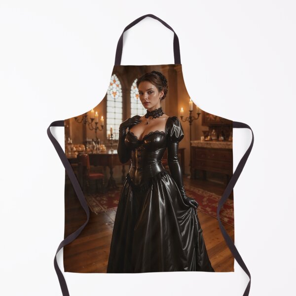 Item preview, Shiny Latex Victorian Goth Queen - Dark Castle Portrait designed and sold by Magic-Reality.