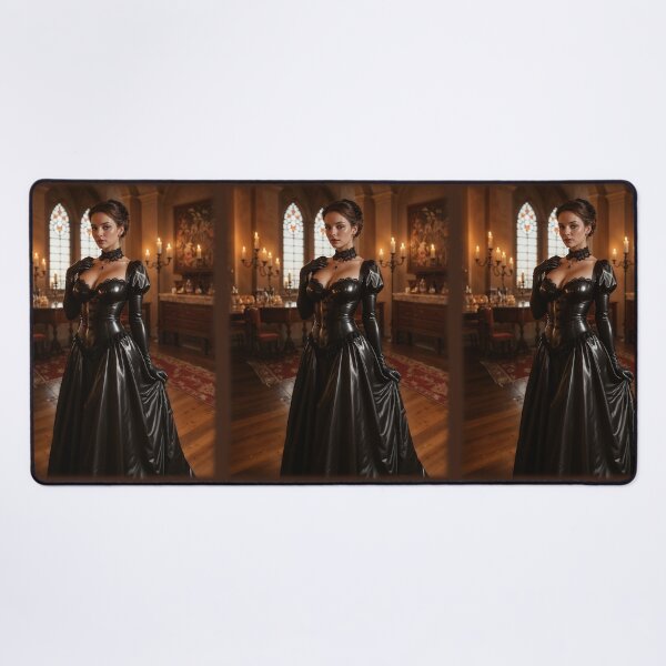 Item preview, Shiny Latex Victorian Goth Queen - Dark Castle Portrait designed and sold by Magic-Reality.