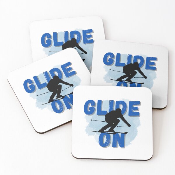 Item preview, Glide On Retro Skiing Vintage Winter Sports Skier Silhouette designed and sold by Like it.