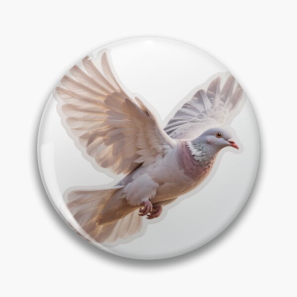 Item preview, Vibrant Autumn Mosaic Dove Sticker – Hyper-Realistic Flying Bird with Rainbow Feathers  designed and sold by ARTCREATESHOP.