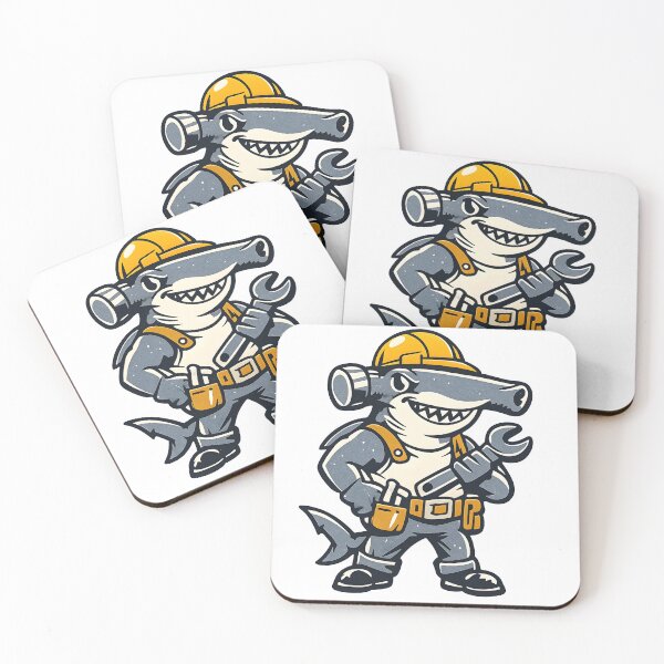 Item preview, Vintage Hammerhead Shark – Bold Retro Construction Logo designed and sold by Dax Studio.