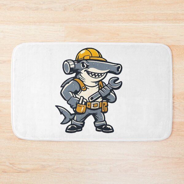 Item preview, Vintage Hammerhead Shark – Bold Retro Construction Logo designed and sold by Dax Studio.