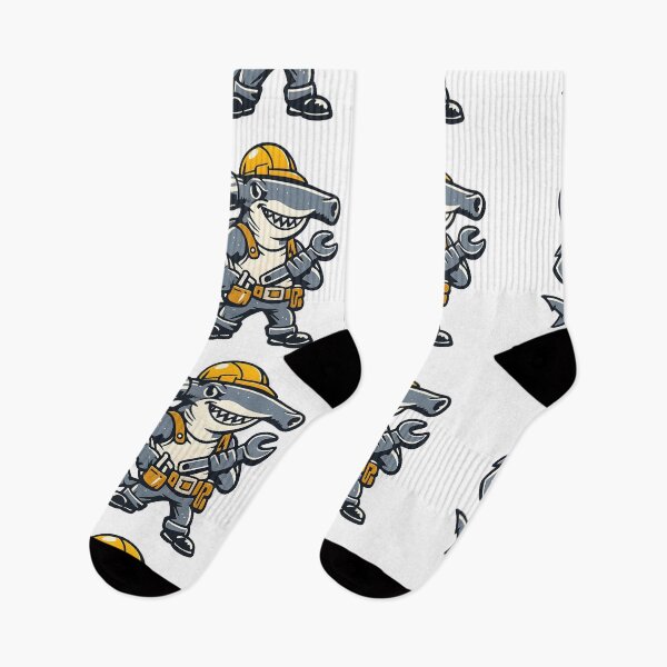 Item preview, Vintage Hammerhead Shark – Bold Retro Construction Logo designed and sold by Dax Studio.