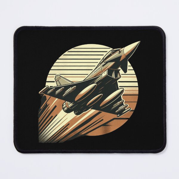 Item preview, Typhoon Jet Retro Art – Bold Fighter Jet Design for Aviation Lovers designed and sold by Zoo-Moo.
