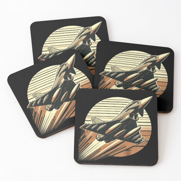 Item preview, Typhoon Jet Retro Art – Bold Fighter Jet Design for Aviation Lovers designed and sold by Zoo-Moo.