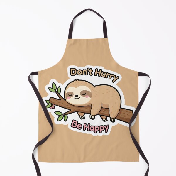 Item preview, Don't Hurry Be Happy: Sleeping Sloth Sticker designed and sold by Whimsy & Whisker.