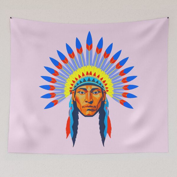 Item preview, Colourful Geometric Native American Headdress Design 9 designed and sold by DigitalandPhoto.