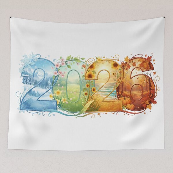 Item preview, 2026 Four Seasons Illustration designed and sold by Y-MOONSTAR.