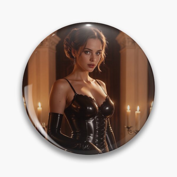 Item preview, Shiny Black Latex Evening Gown - Gothic Wine Portrait designed and sold by Magic-Reality.