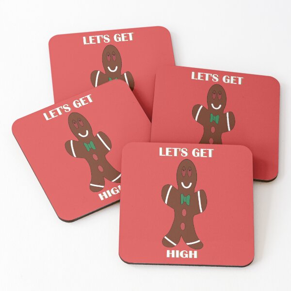 Item preview, Let's get high gingerbread cookie designed and sold by TheGoodTheVibe.
