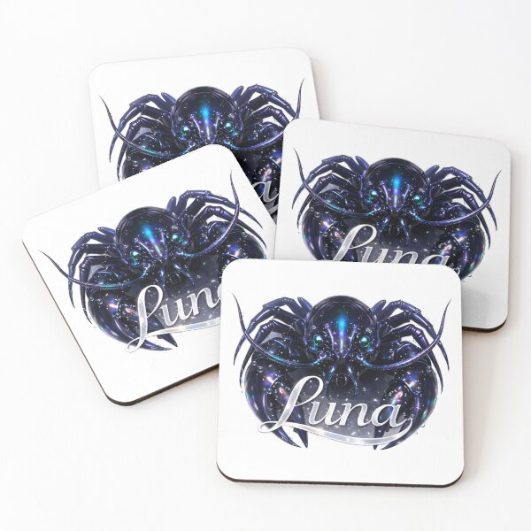 Item preview, Luna Cancer – Cosmic Protector Female Name Zodiac Fantasy Art Design designed and sold by AlexLineArt.