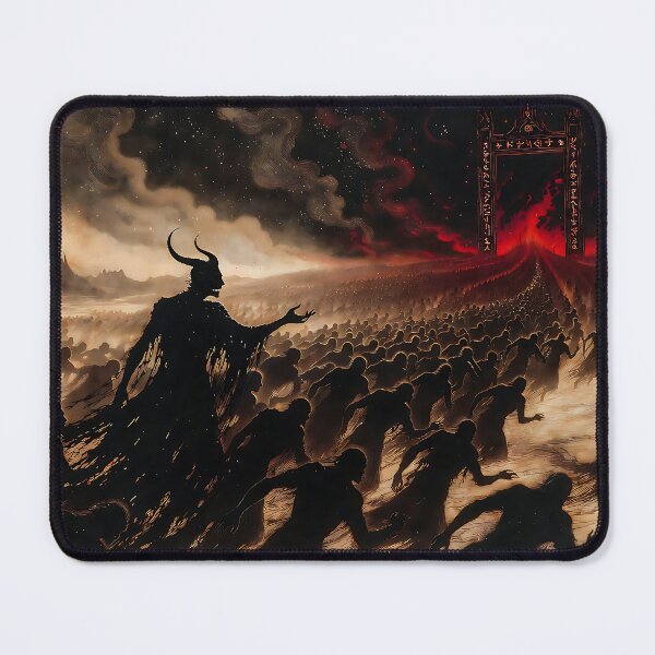 Item preview, Satan leading mankind to an astral gate designed and sold by AbsoluteAI.