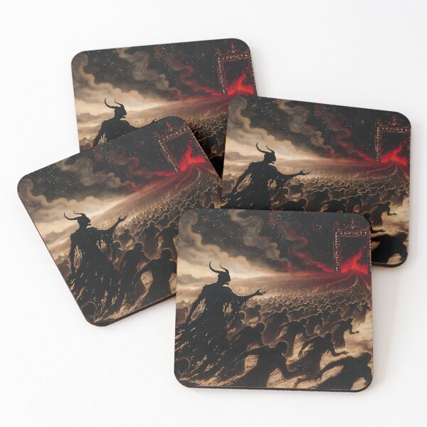 Item preview, Satan leading mankind to an astral gate designed and sold by AbsoluteAI.