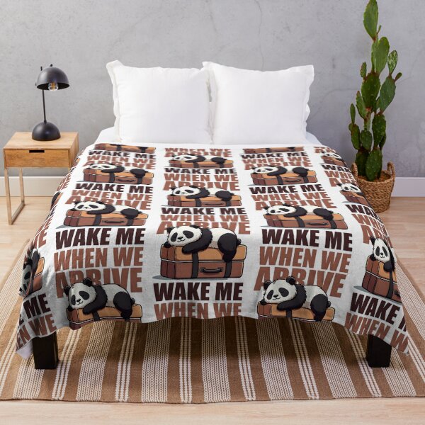 Item preview, Wake Me When We Arrive – Lazy Panda Funny Travel designed and sold by Taans-Creation.
