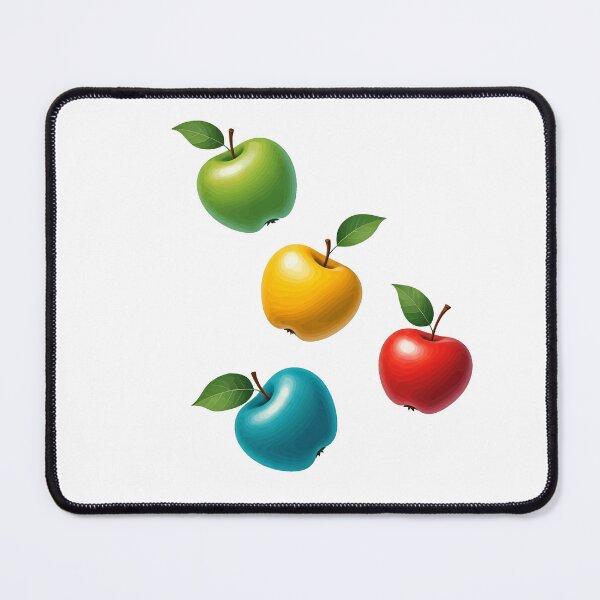 Item preview, Colorful Quartet of Apples: Vibrant Fruit Illustration designed and sold by Art for Every Person.