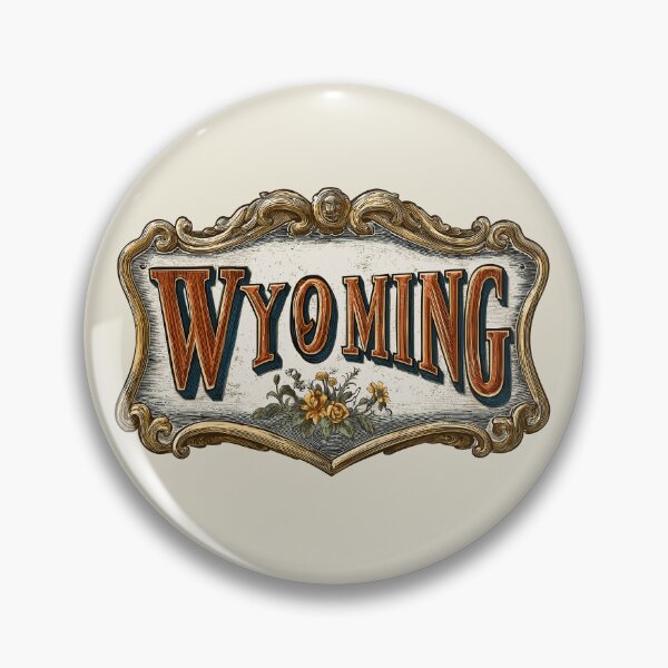 Item preview, Wyoming Vintage Plate designed and sold by Wild-Co.