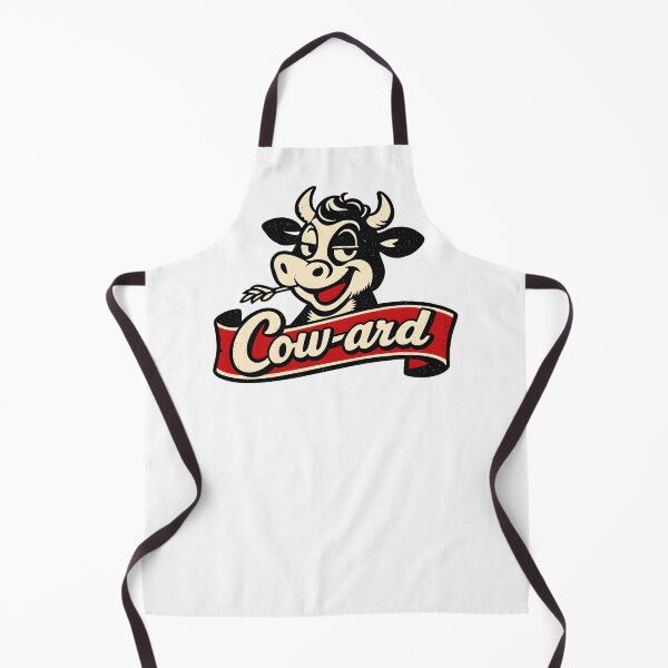 Item preview, Cow-ard – Vintage Retro Cow Humorous Logo designed and sold by Dax Studio.