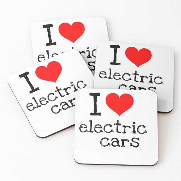 Item preview, I love Electric Cars black text designed and sold by Wishbonedezine.